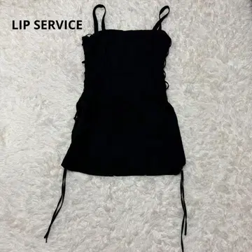 LIP SERVICE 미니 원피스 슬리브리스 블랙 캐주얼 S