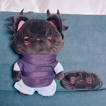 주술회전 쵸소우 withCAT 안대 포함 봉제 인형 고양이