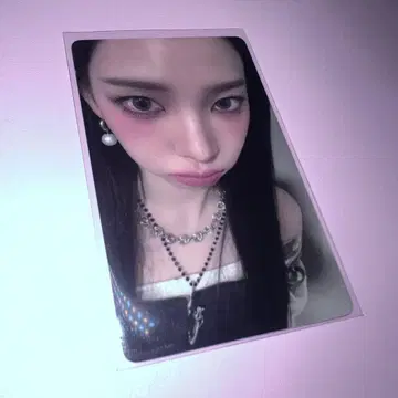 Aespa Dirty work md 중국 목걸이 카리나 트레이딩 카드