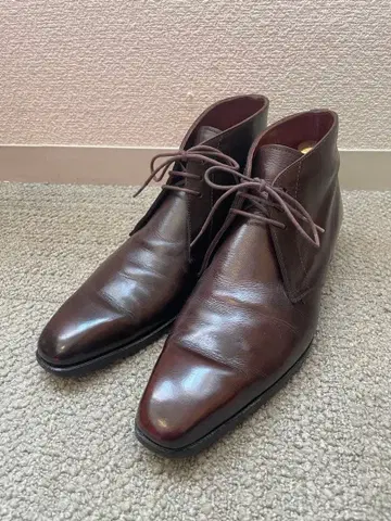 오쓰카 제화 오쓰카 다크 브라운 가죽 처카 부츠