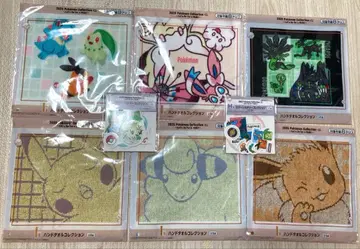새상품 Pokemon Collection 복권 핸드 타월 & 스티커 세트