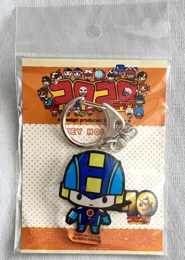 코로코로 40주년 x 록맨 에그제 아크릴 키링 록맨