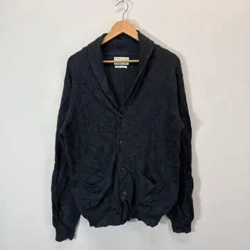 JACK&JONES PREMIUM/케이블 짜임/가디건/다크 네이비