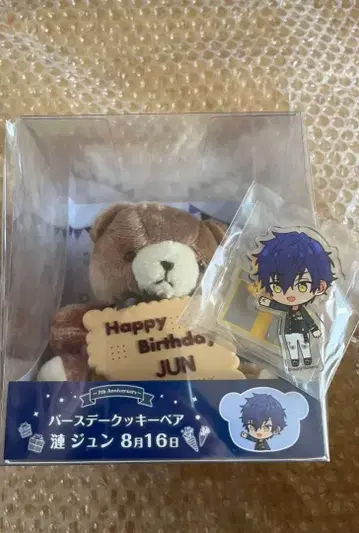 앙상블 스타즈!! 벌스데이 쿠키 베어 사자나미 쥰 특전 아크릴 스탠드