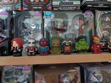 어벤져스 소프트 비닐 퍼펫 전 종류입니다.