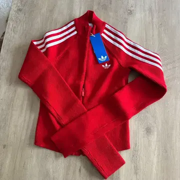 택 포함 새상품 adidas 트랙탑 여성용 S 트레포일 레드