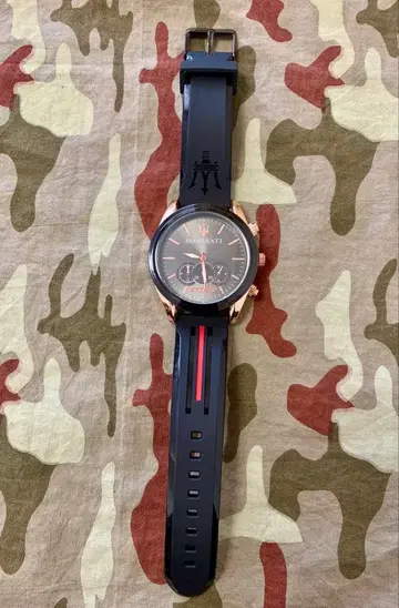 하자품 Maserati 마세라티 러버 밴드 손목시계