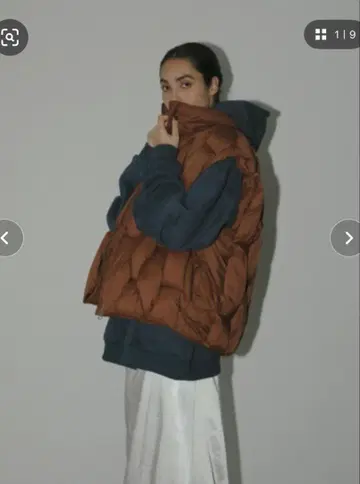 AMAIL 브라운 다운 베스트