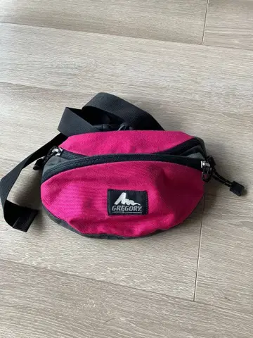 GREGORY 바디백 핑크/그레이