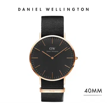 다니엘 웰링턴 DW 클래식 블랙 콘월 40mm