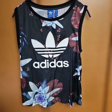 adidas 빈티지 플라워 프린트 숏 기장 자켓 & 탱크탑