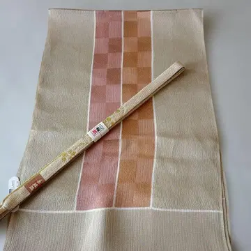 세련된 새상품 순수 실크 오비 허리띠 세트 재고 처분품 473