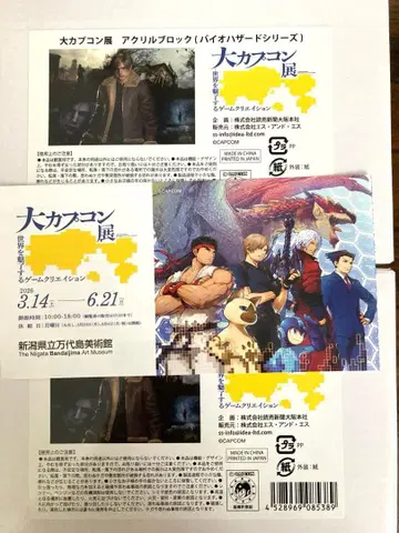 [대캡콤전] 아크릴 블록 레온 x 2개 세트