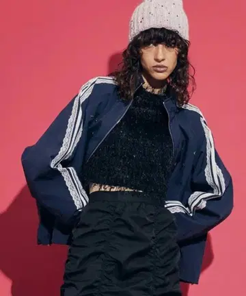 uyu. 우유 Sideline 트랙 자켓 트랙 자켓