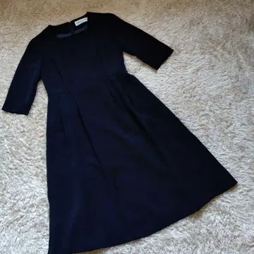 RYOKO KIKUCHI 블랙 무릎 기장 세레모니 수트 7부 소매 9호