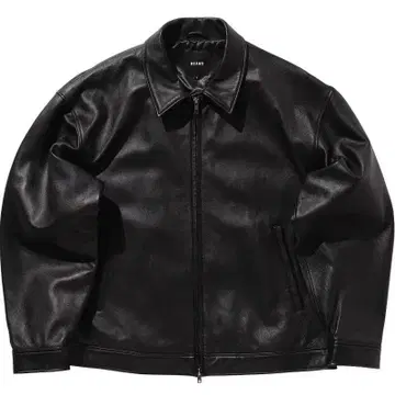 BEAMS 24AW 가죽 지퍼 블루종 L