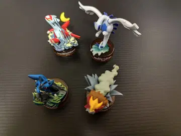 포켓몬 병뚜껑 피규어 루기아 루카리오 엔테이 외 4점