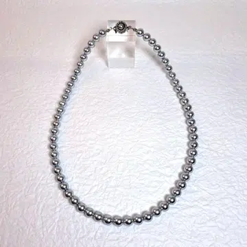 50cm 8mm 블랙 조개 진주 목걸이