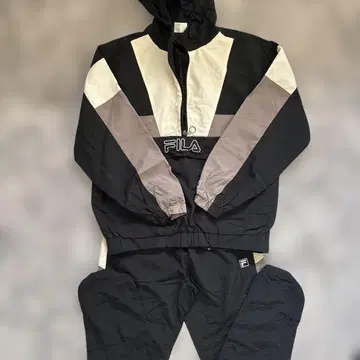 FILA 후드 부착 자켓 팬츠 세트