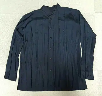 ISSEY MIYAKE MEN 블랙 긴팔 셔츠