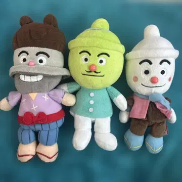 호빵맨 봉제 인형 프리티 빈즈 텐동맨 카츠동맨