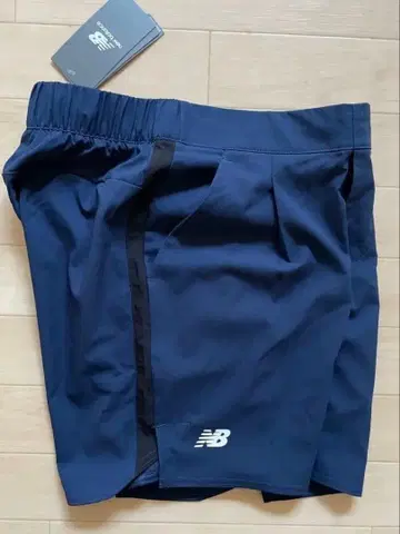 New Balance 네이비 숏팬츠 테니스 M