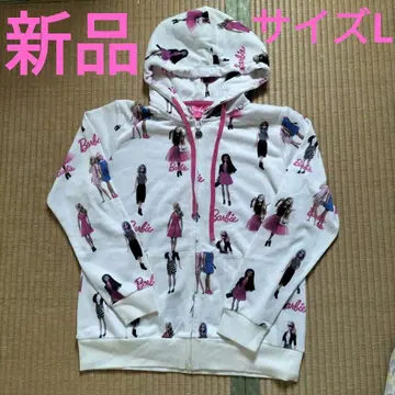 에메필 바비 패턴 후드티 L 사이즈