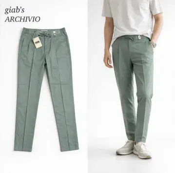 giab's ARCHIVIO MASACCIO/R1 그린 슬랙스 48