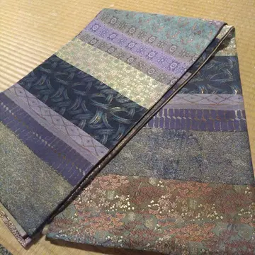 후쿠로 오비 전통 패턴 금실 수 봉황 화문 송죽매 순수 실크