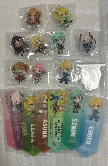 소드 아트 온라인 SAO 아크릴 스탠드 클리어 책갈피 다이소