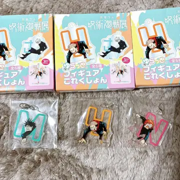 주술회전 전시회 흔들흔들 피규어 컬렉션 메구미, 유우지, 노바라