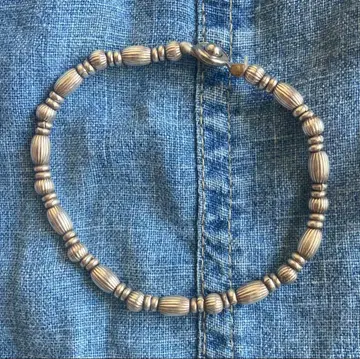 실버색 비즈 팔찌