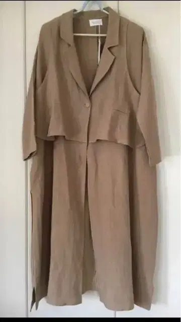 린넨 100% 스프링 코트