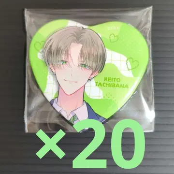 타치바나 케이토 트레이딩 하트 캔뱃지 20개 5