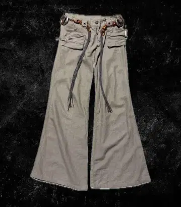 00s goa 플레어 카고 팬츠 벨트 포함