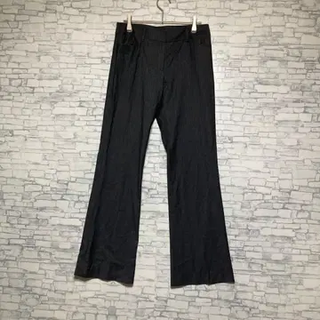 스타일 닷컴 스타일 다크 그레이 스트라이프 스트레이트 팬츠 M