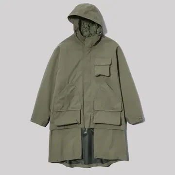 GU 엔지니어드 가먼츠 패디드 쉘 후드티 올리브 XL 후드티