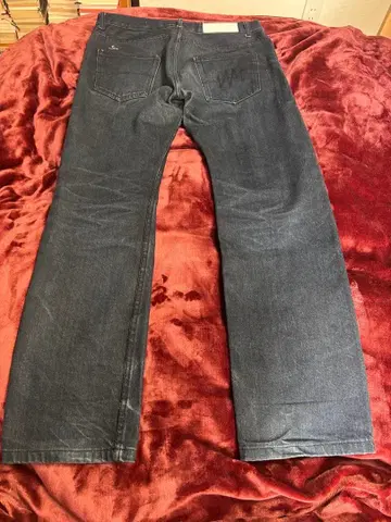 00s archive 코팅 스트레이트 데님 Y2K 그런지 에디