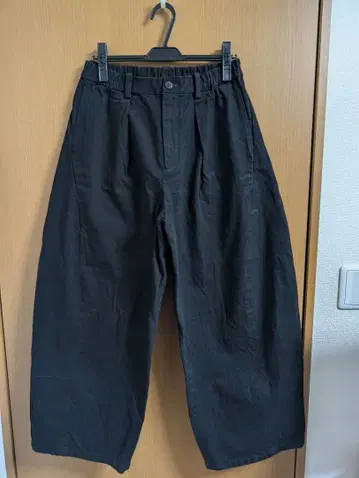 STUDIOUS 벌룬 와이드 데님 블랙 1