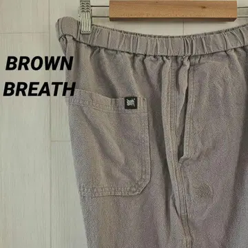 한국 브랜드 브라운 블레스 린넨 브랜드 팬츠 XL 라이트 블루 0058