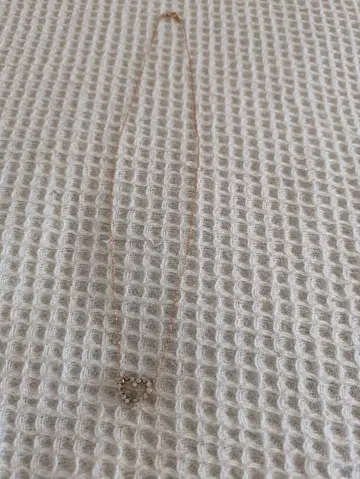 로즈 골드 하트형 목걸이