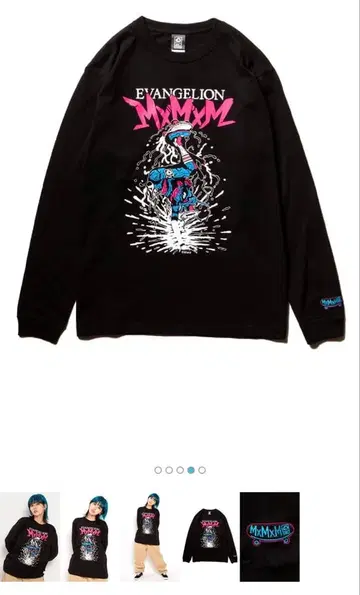 데드스탁 마모미 에반게리온 콜라보 초호기 롱T 긴팔T셔츠