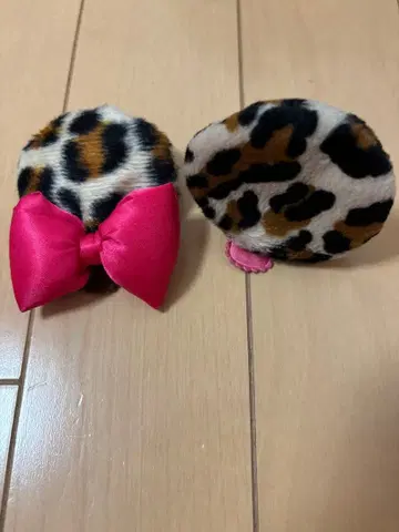 미니 레오파드 무늬 바나나 클립