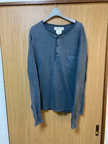 REMI RELIEF 차콜 헨리넥 긴팔 티셔츠 XL 롱T