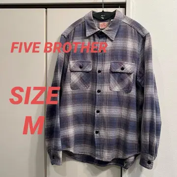 FIVE BROTHER 파이브브라더 플란넬 셔츠 USA제