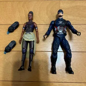 마블 레전드 캡틴 아메리카 블랙팬서 슈리 피규어 세트