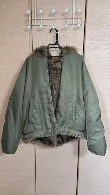 WHO'S WHO gallery 2WAY 리버서블 퍼 블루종