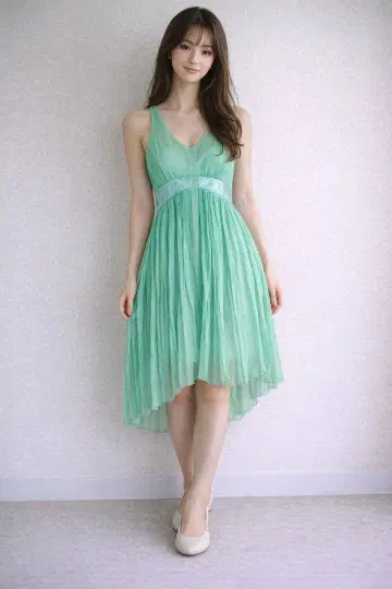 i13 컨디션 최상 스포츠 맥스 슬리브리스 원피스 옐로우 그린