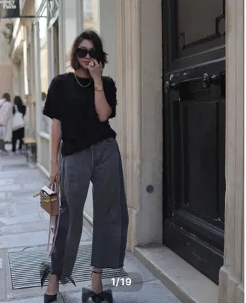 새상품 gypsohila 지프소필라/Feather Tee 페더 상의