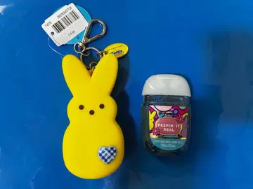 배스앤바디웍스 peeps 키링과 핸드 새니타이저